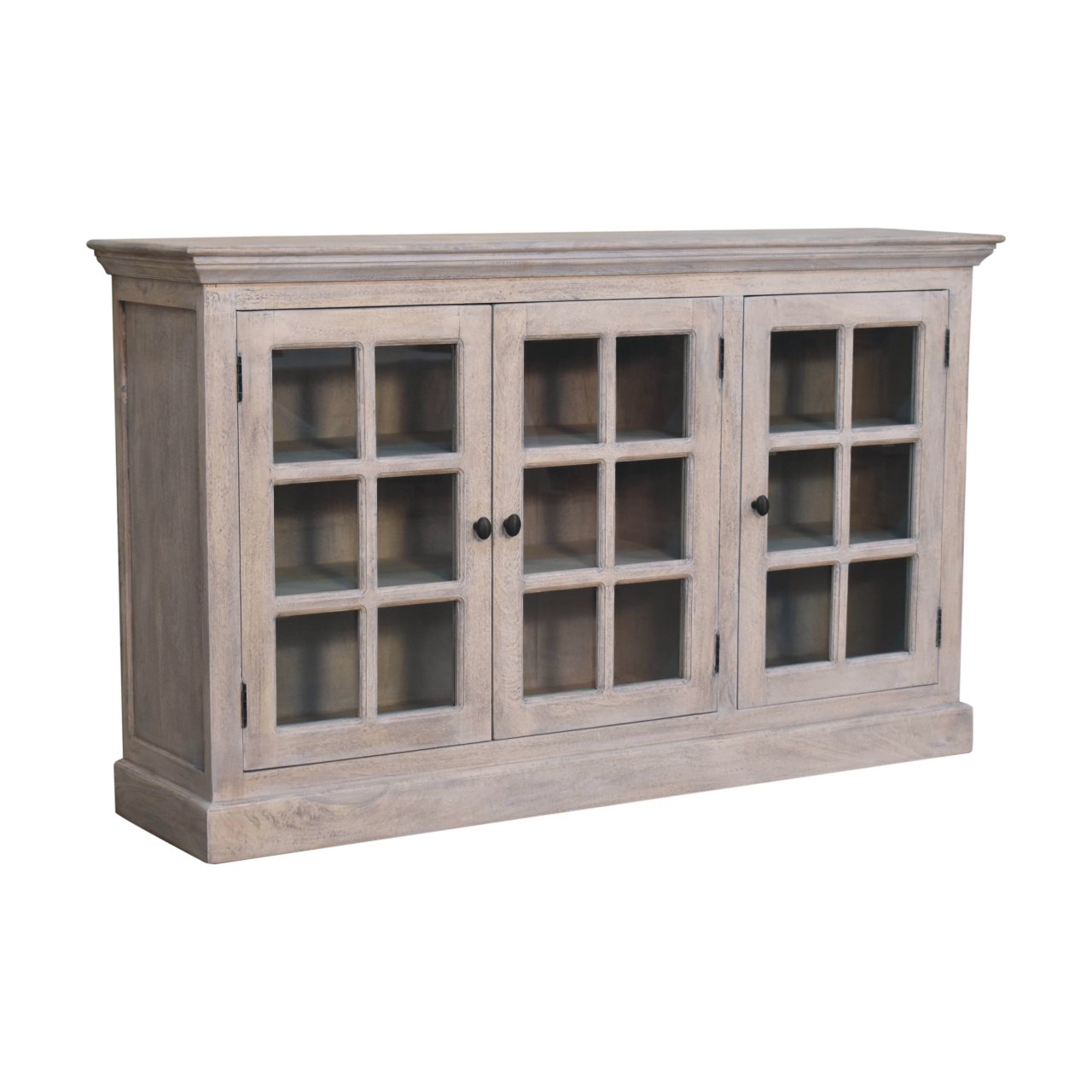 Aged Solid Wood Display Storage Unit - Image 3