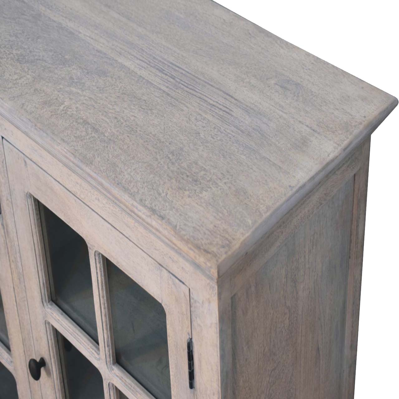 Aged Solid Wood Display Storage Unit - Image 6
