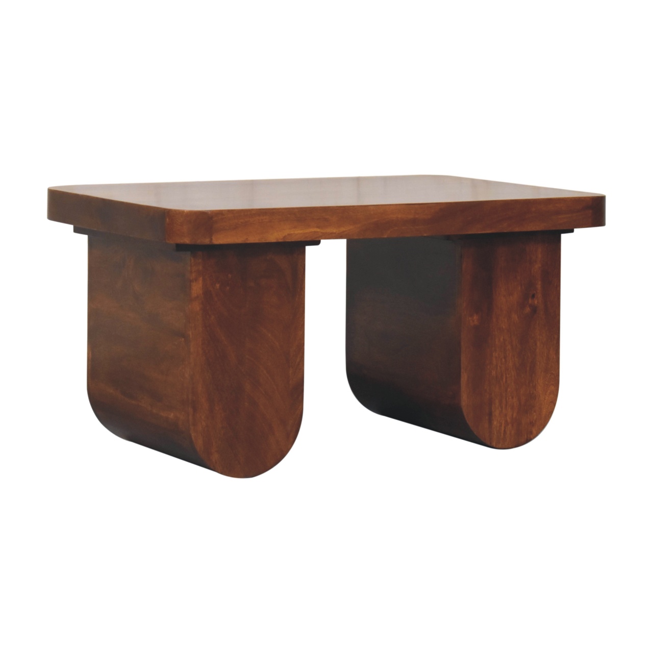 Solid Mango Wood Modern Coffee Table - Image 2