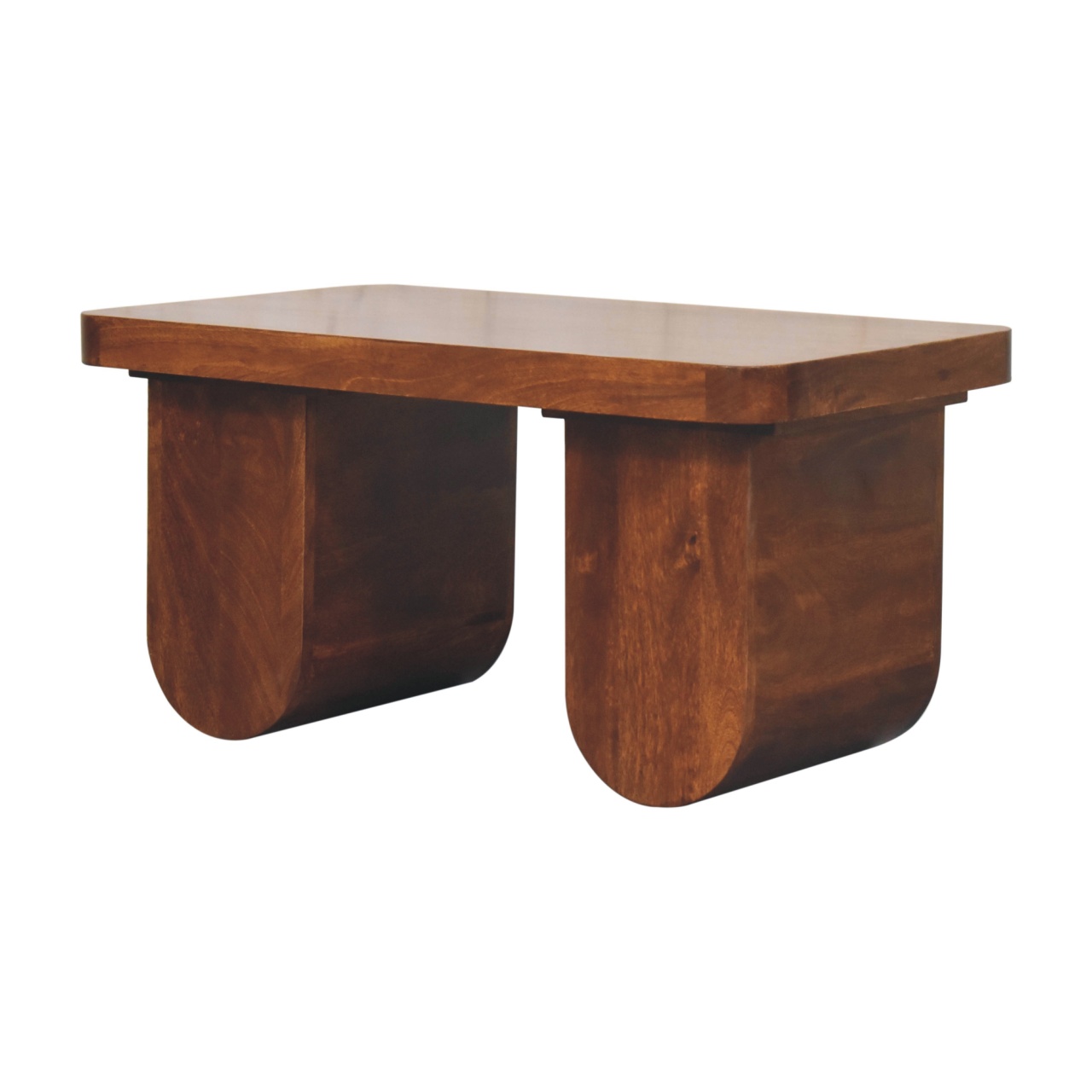 Solid Mango Wood Modern Coffee Table - Image 3