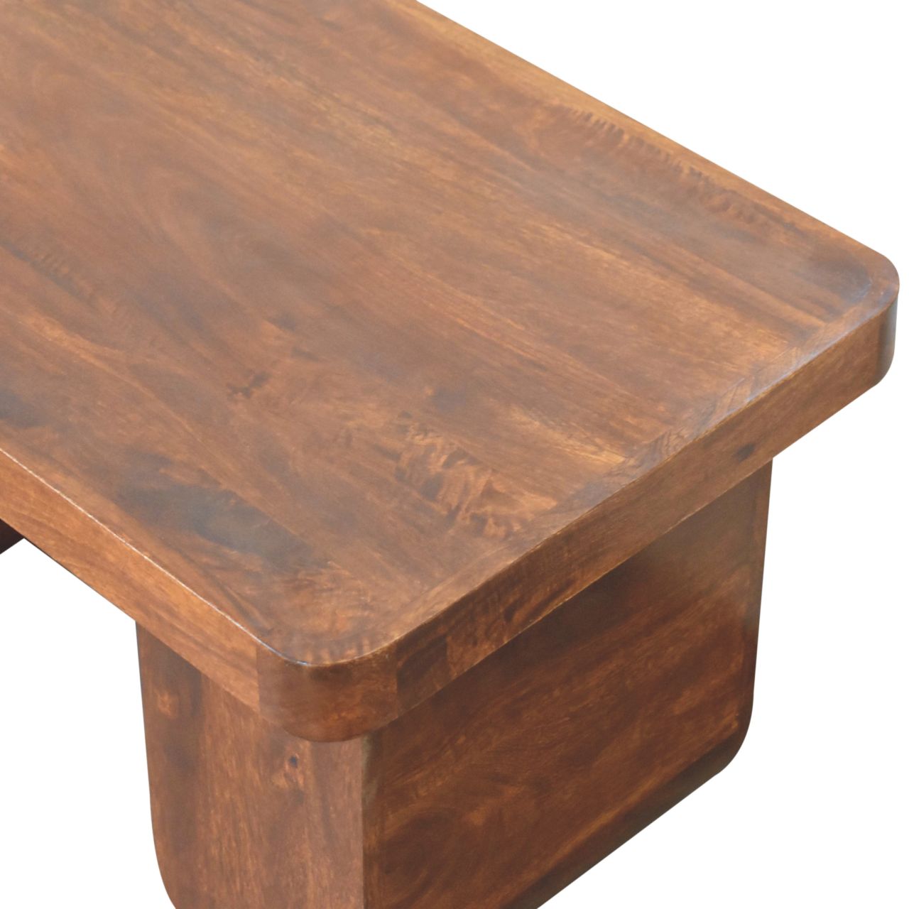 Solid Mango Wood Modern Coffee Table - Image 4
