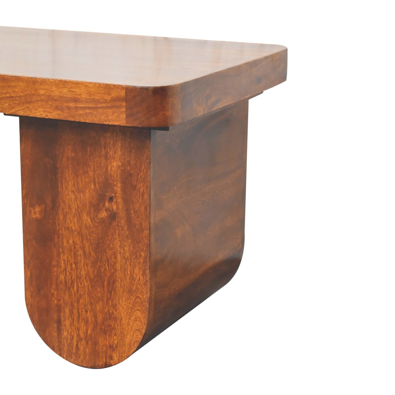 Solid Mango Wood Modern Coffee Table - Image 6