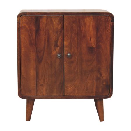 Solid Wood 2-Door Cabinet