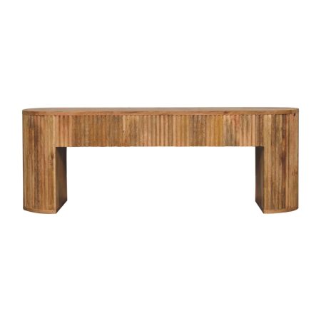 Solid Oak-ish Mango Wood TV Console