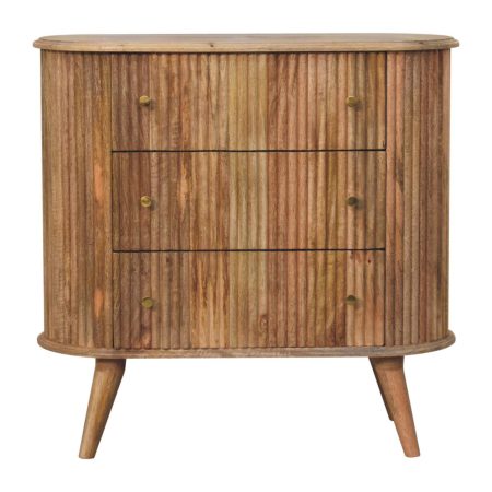 Soba Nordic 3-Drawer Oak-ish Chest