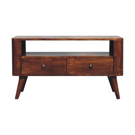 Bera Chestnut Media Unit with Drawers