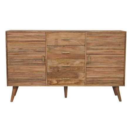 Large Oak Finish Solid Wood Chest