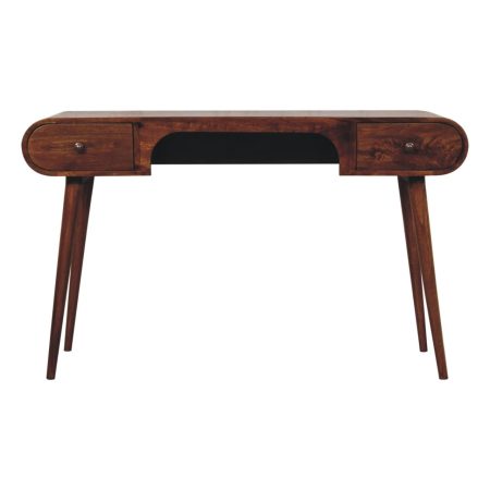 Chestnut Solid Wood Mid-Century Desk