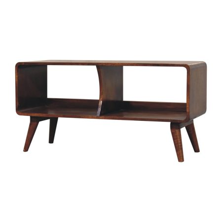 Solid Wood Double Slot TV Console