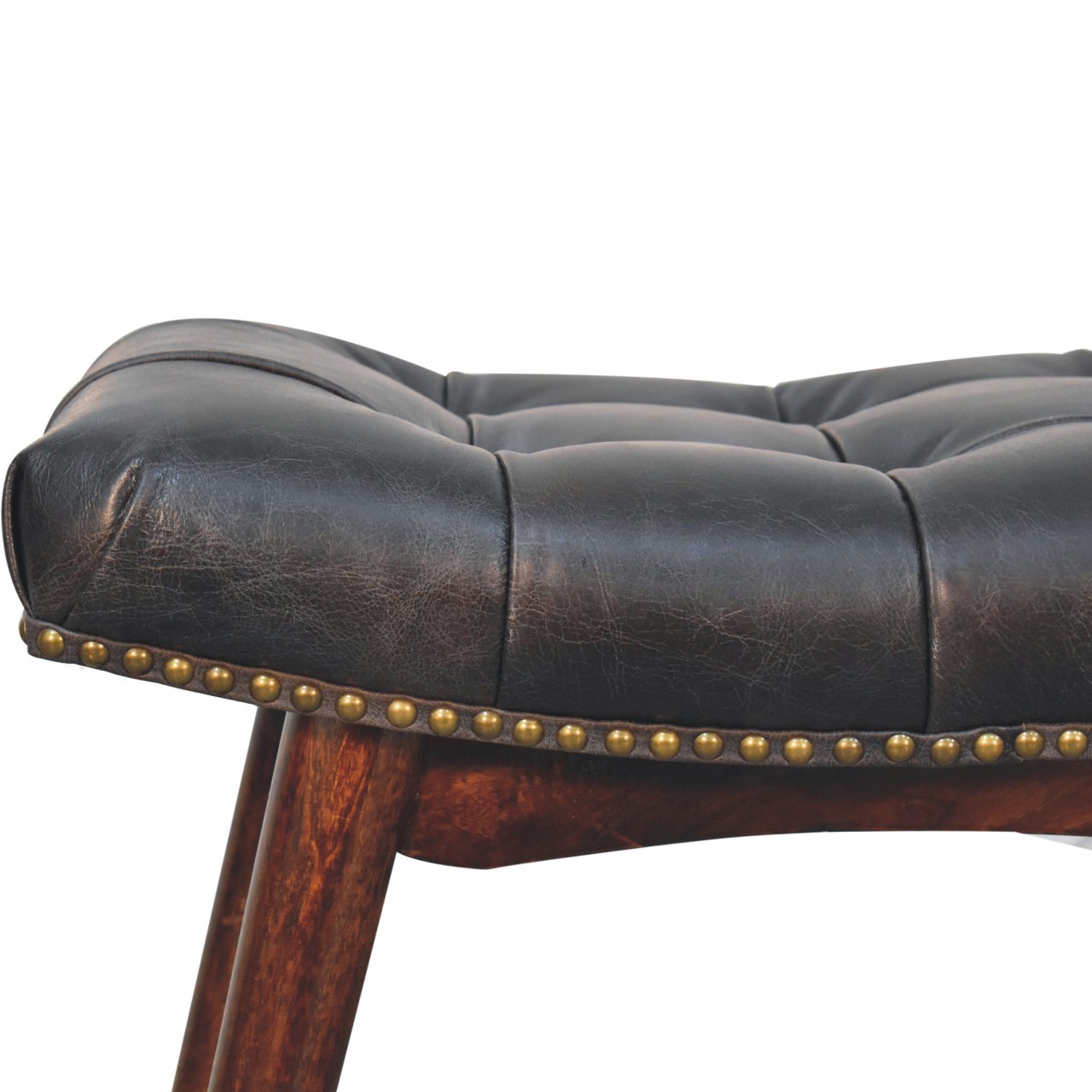 California Walnut & Buffalo Leather Seat - Image 4