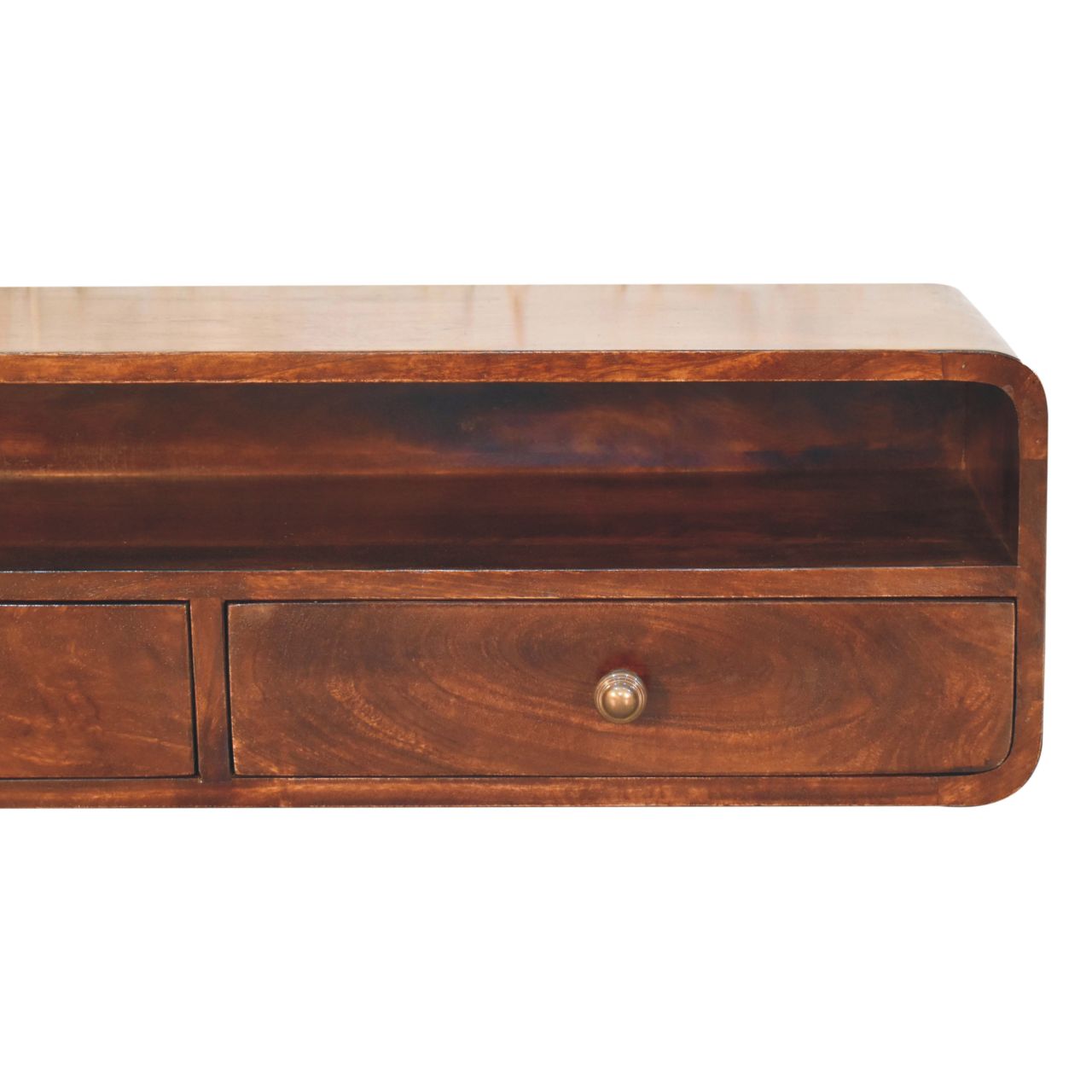 Floating Walnut Console Table - Image 3