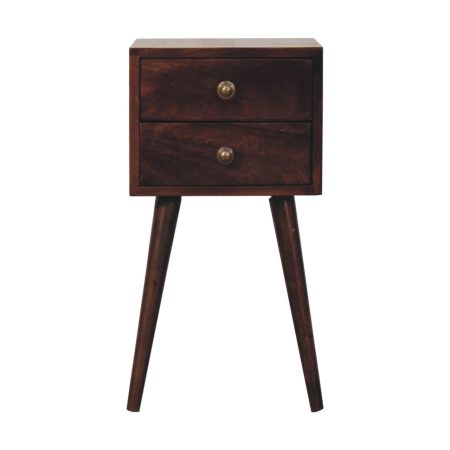 Mini California Walnut Bedside Table