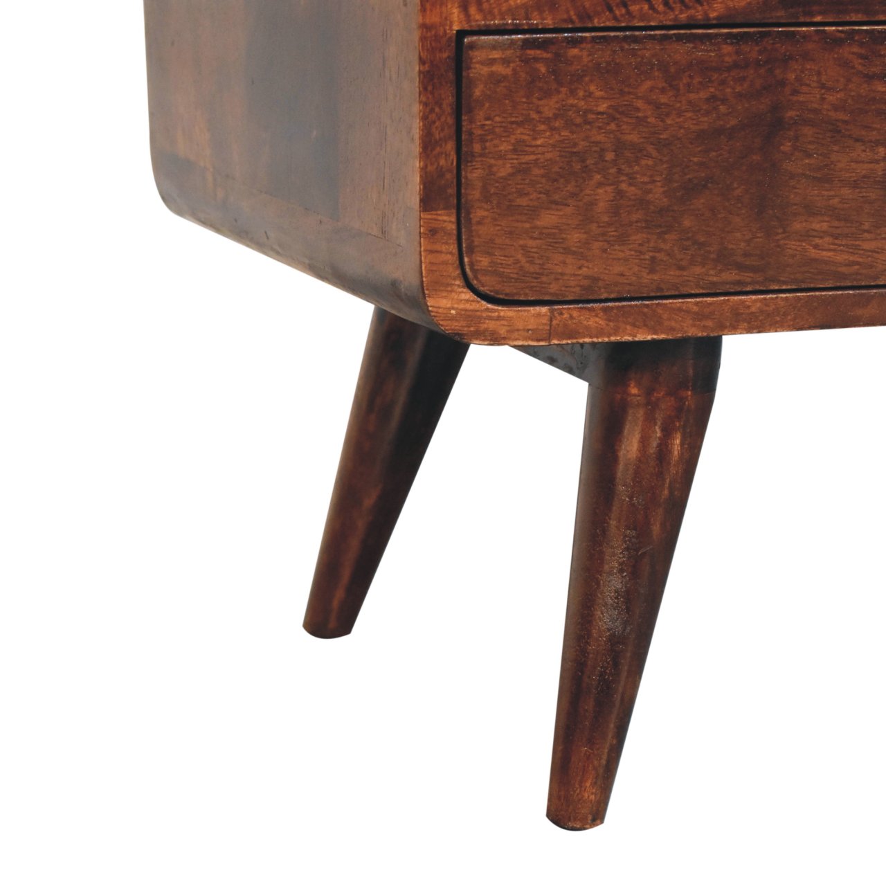 Curved California Walnut Media Unit - Image 7