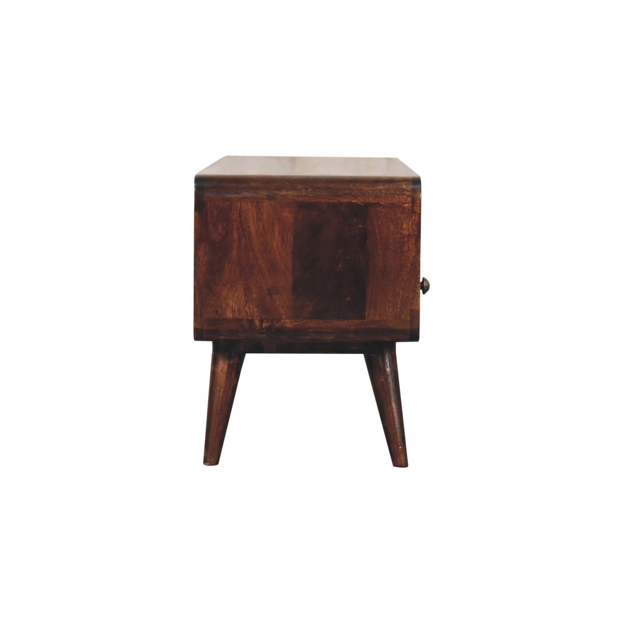 Curved California Walnut Media Unit - Image 8