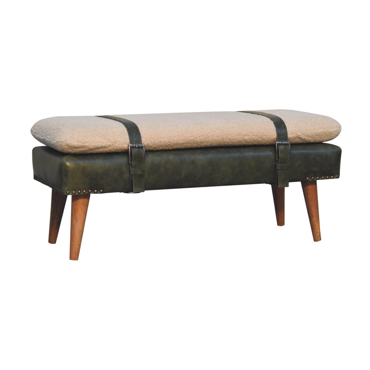 Solid Wood Upholstered Seating Bench - Image 2