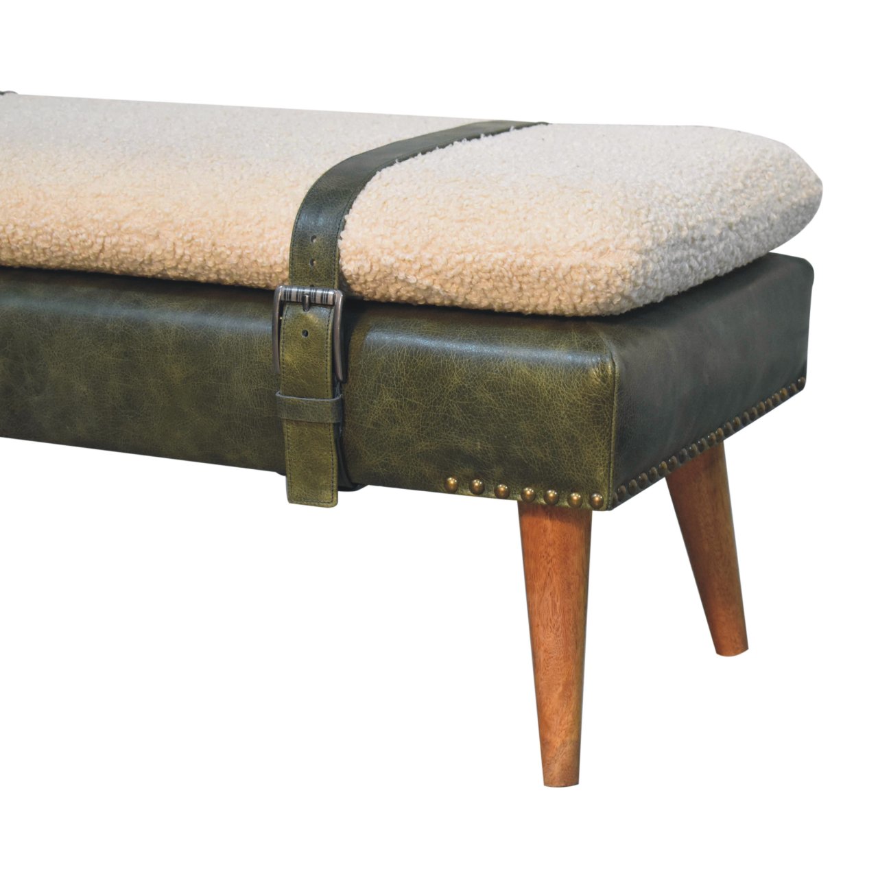 Solid Wood Upholstered Seating Bench - Image 5
