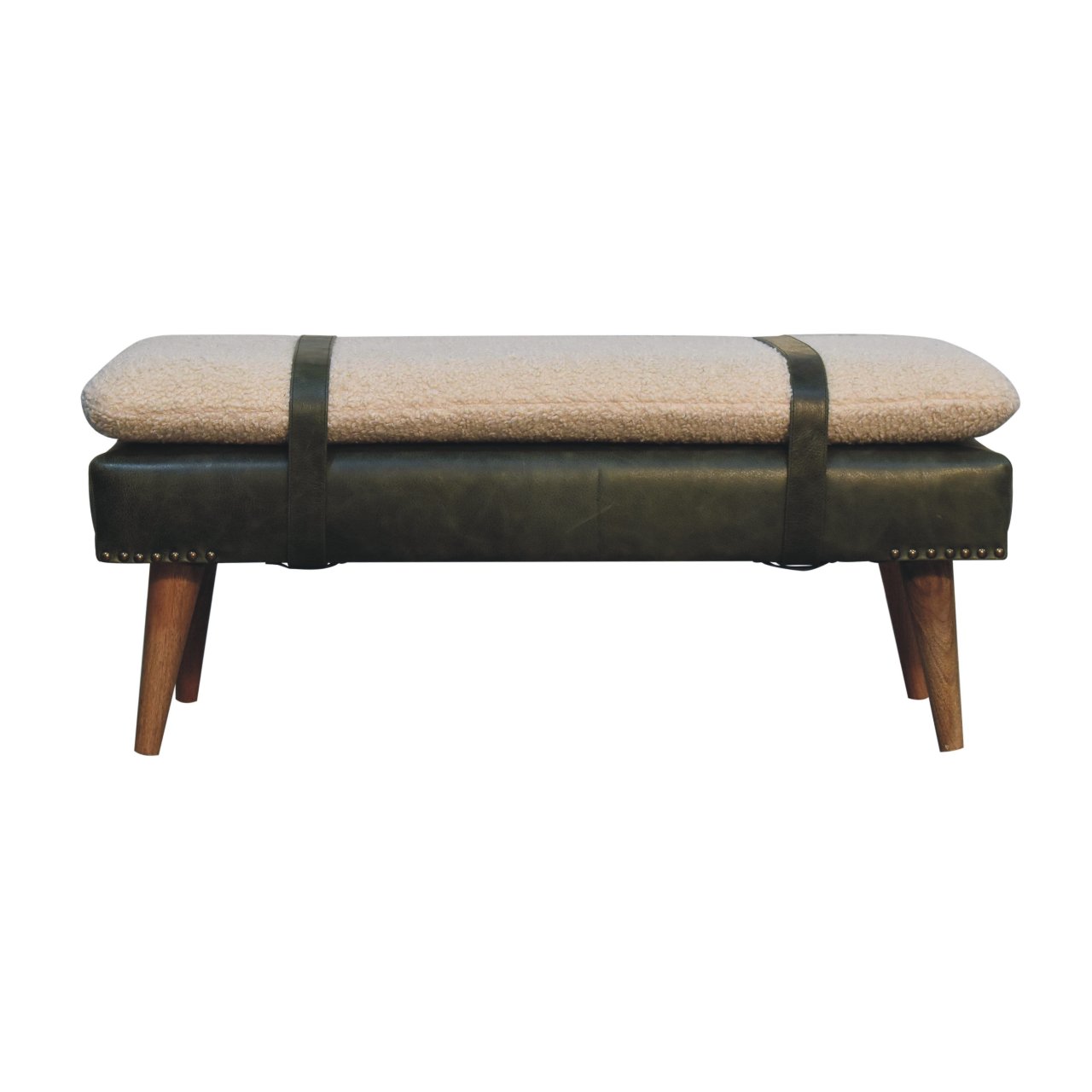 Solid Wood Upholstered Seating Bench - Image 8