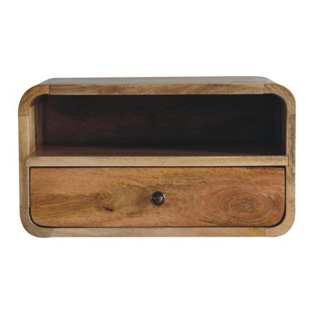 Large Oak-ish Floating Bedsid