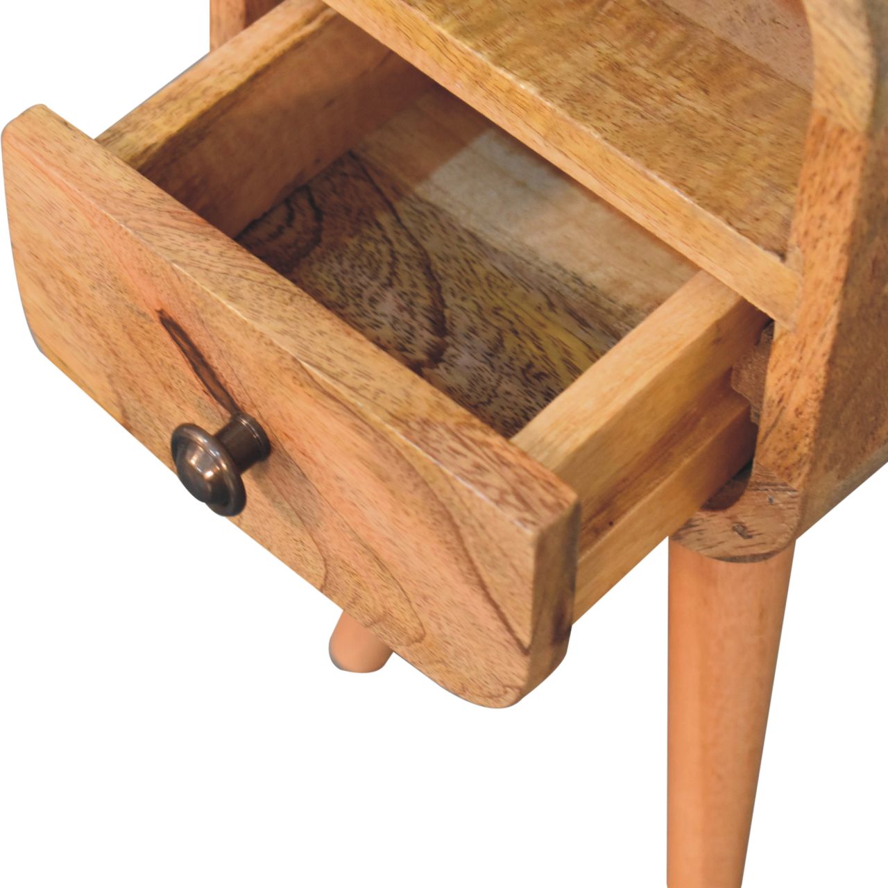 Extra Mini Oak-ish Bedside Table - Image 6