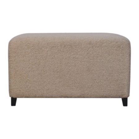Bliss Cream Bouclé Accent Ottoman