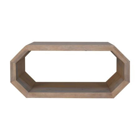 Hexagonal Solid Wood Coffee Table