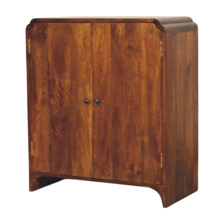 Newton Chestnut Double-Door Storage Cabinet