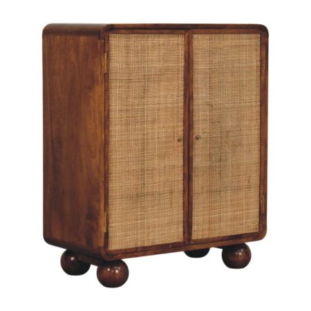 Larissa Chestnut Rattan Cabinet
