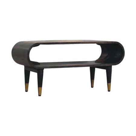 Velvet Mocha Curved Media Console