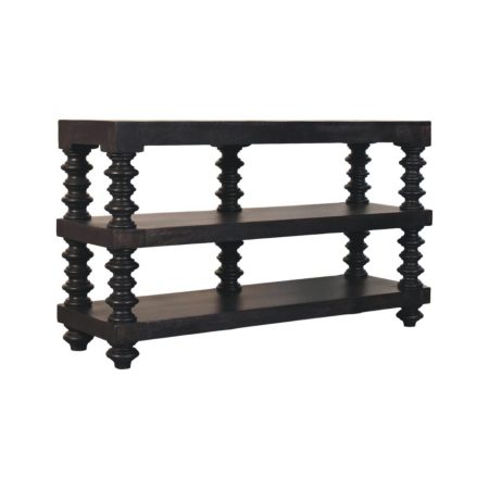 Spindle Carbon Ash Console Table