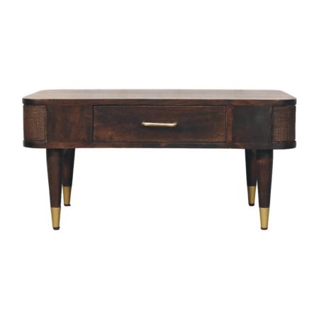 Belmont Velvet Mocha Coffee Table
