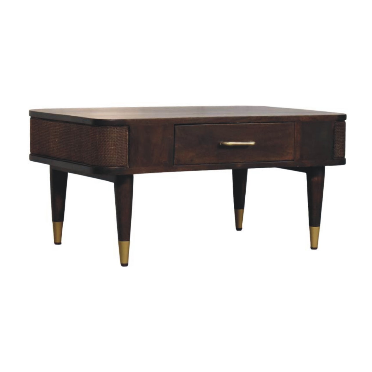 Belmont Velvet Mocha Coffee Table - Image 3