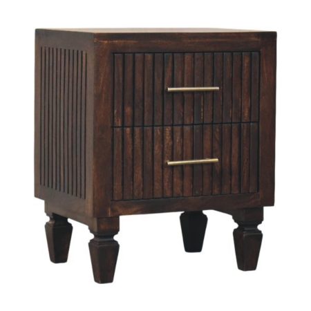 Belmont 2-Drawer Fluted Nightstand