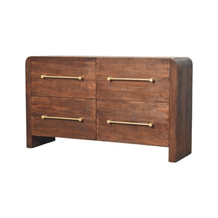 Copenhagen Smoked Oak 4-Drawer Chest