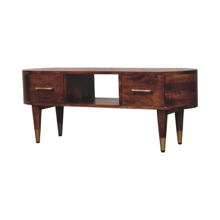 Two-Drawer Open-Slot Media Console