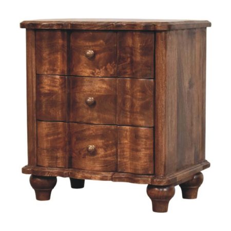 Valencia Three-Drawer Bedside Table
