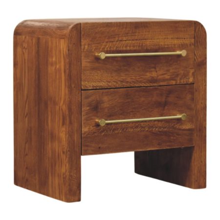 Oakline Two-Drawer Chest in Tiger Oak