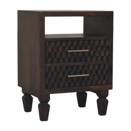 Arno California Walnut Bedside Table