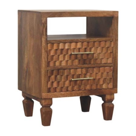 Arno Bedside in Golden Teak