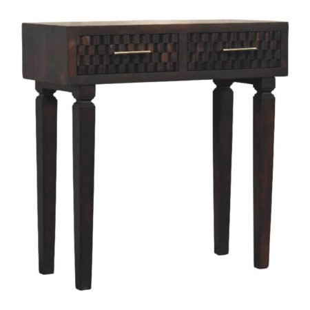 Arno Velvet Mocha Console Table