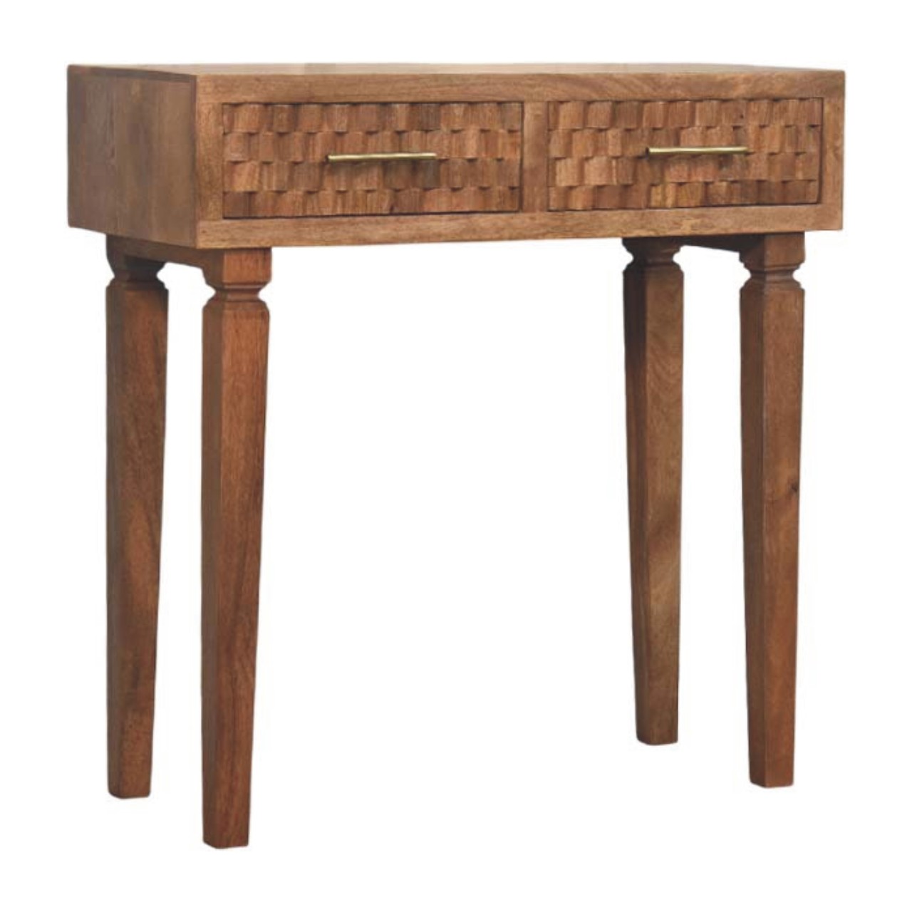 Arno Golden Teak Console Table - Image 2