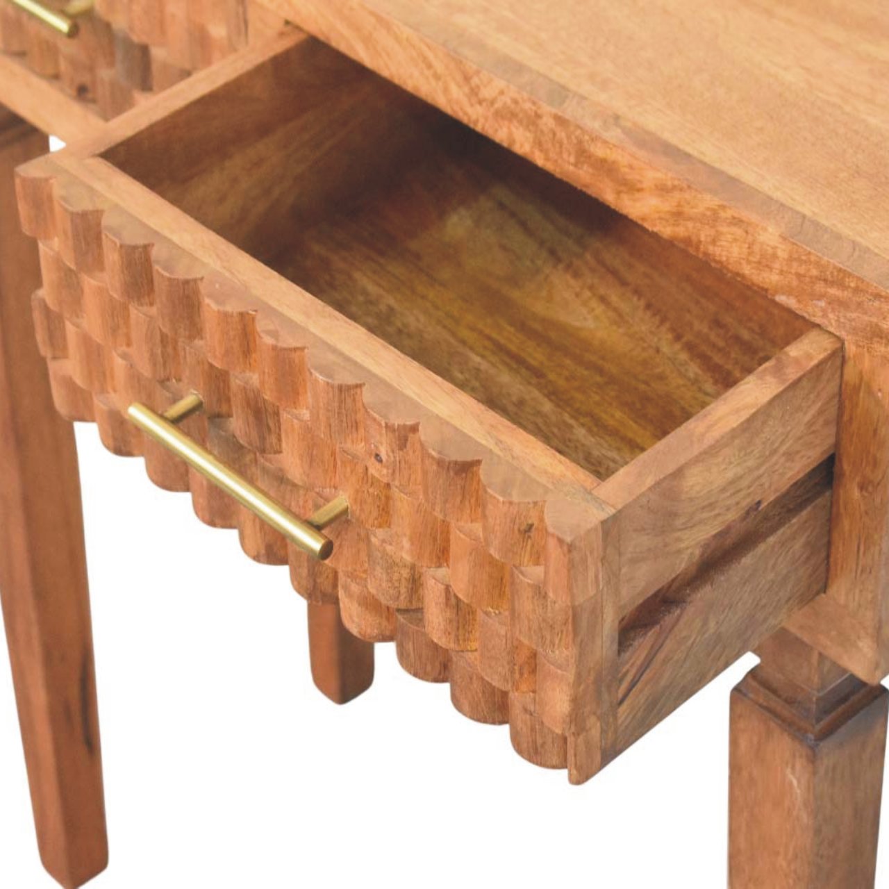 Arno Golden Teak Console Table - Image 5