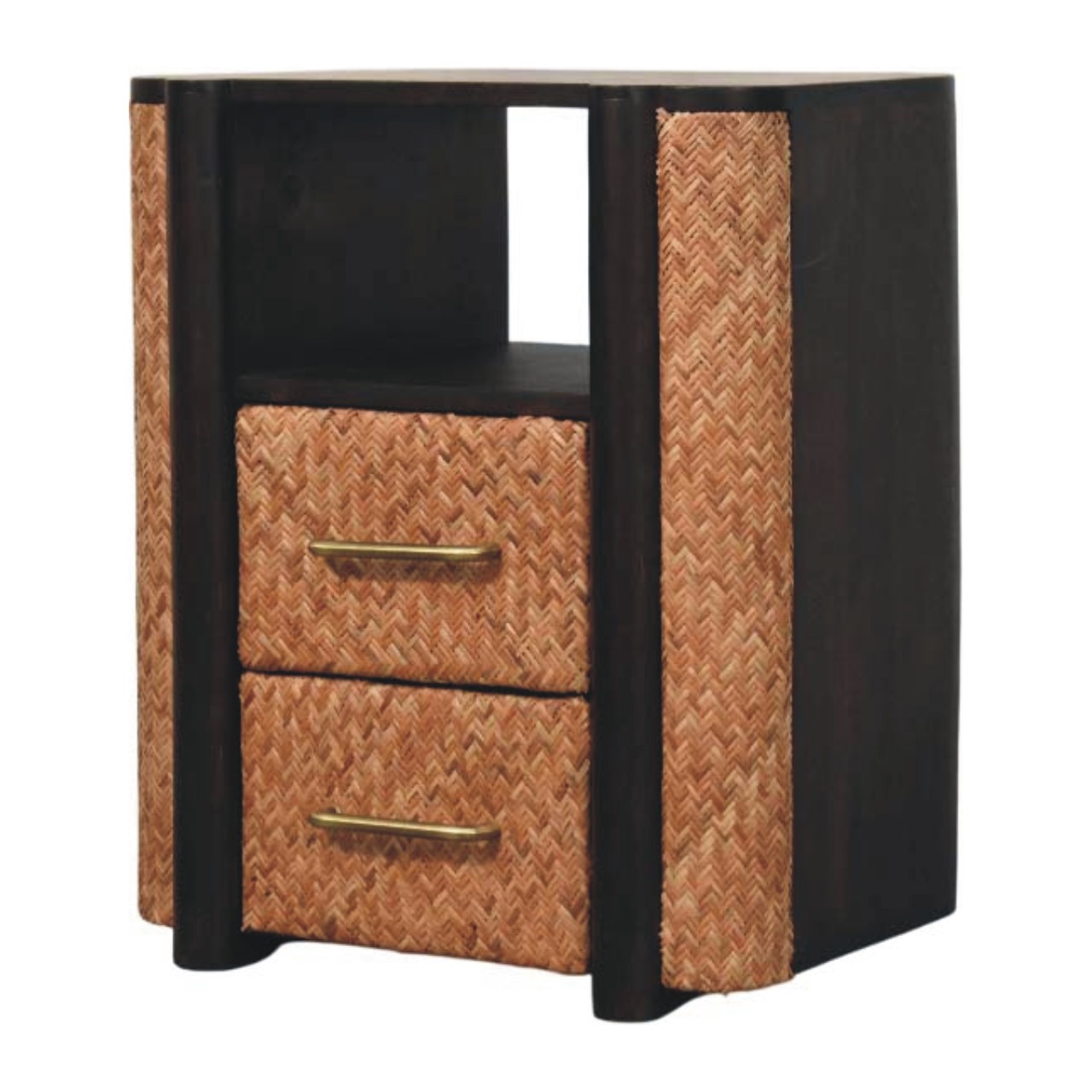 Rattan Curve Edge Nightstand - Image 3