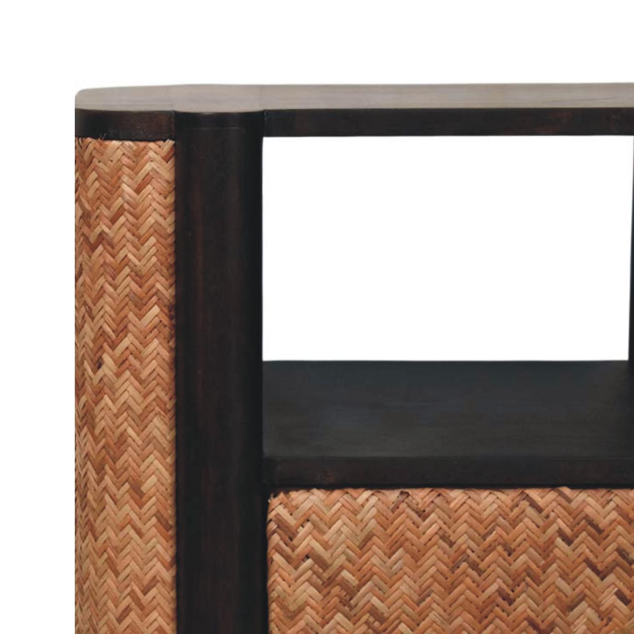 Rattan Curve Edge Nightstand - Image 4