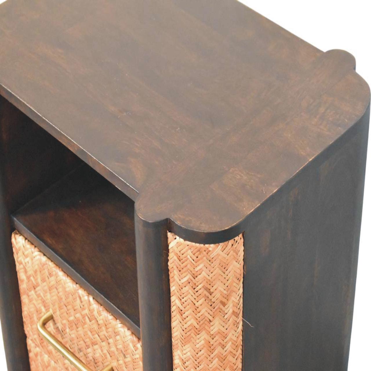Rattan Curve Edge Nightstand - Image 5