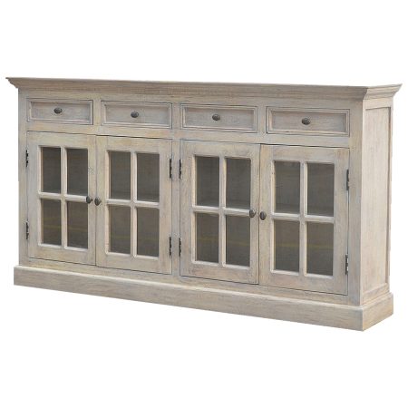 Weathered Glazed Buffet with Ample Storage
