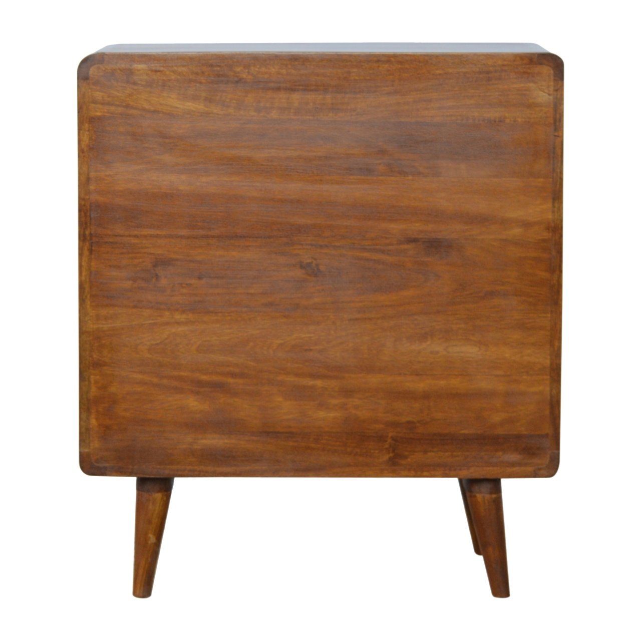 Curved Chestnut Chest of Drawers - Image 8