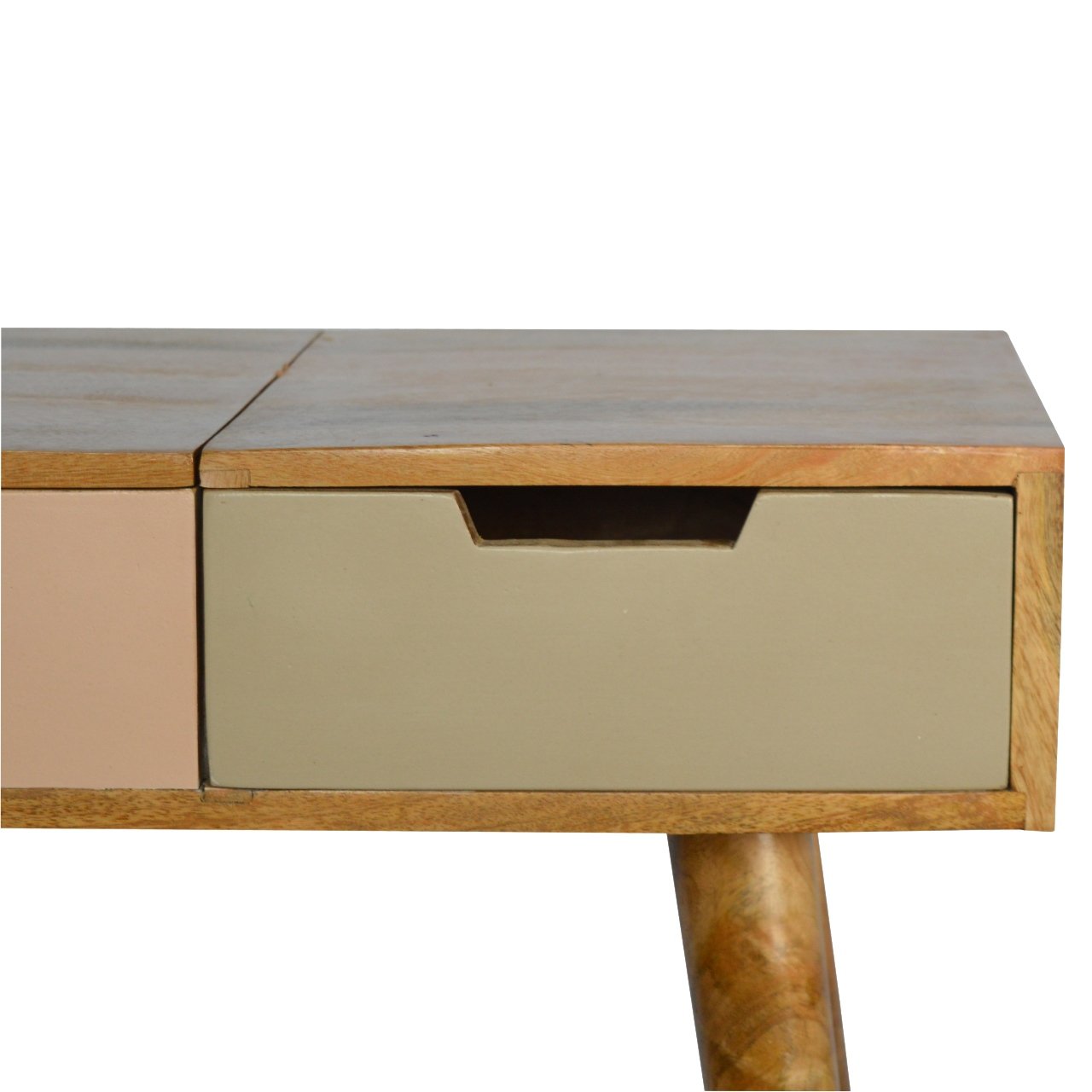 Gradient Tone Vanity with Foldable Mirror - Image 5