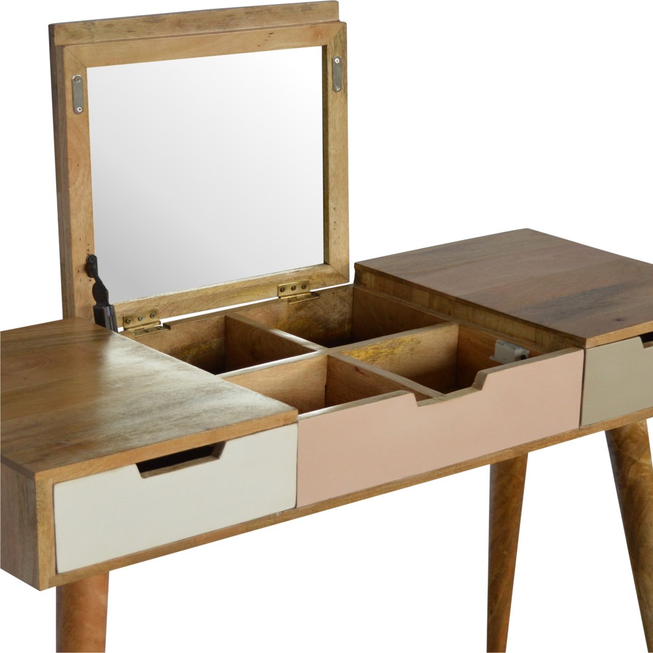 Gradient Tone Vanity with Foldable Mirror - Image 2