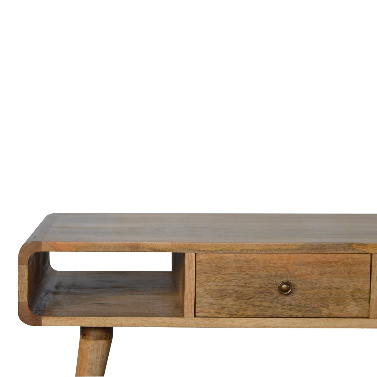 Dual-Drawer Centerpiece Table with Rounded Corners - Image 6
