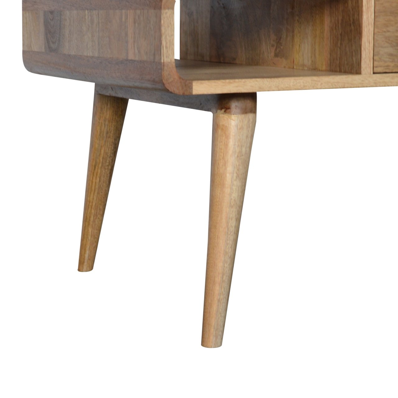 Dual-Drawer Centerpiece Table with Rounded Corners - Image 4